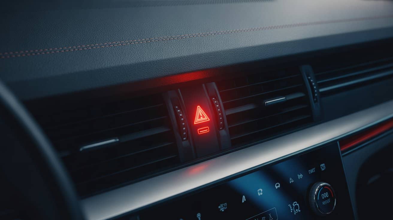 Предупреждение в машине