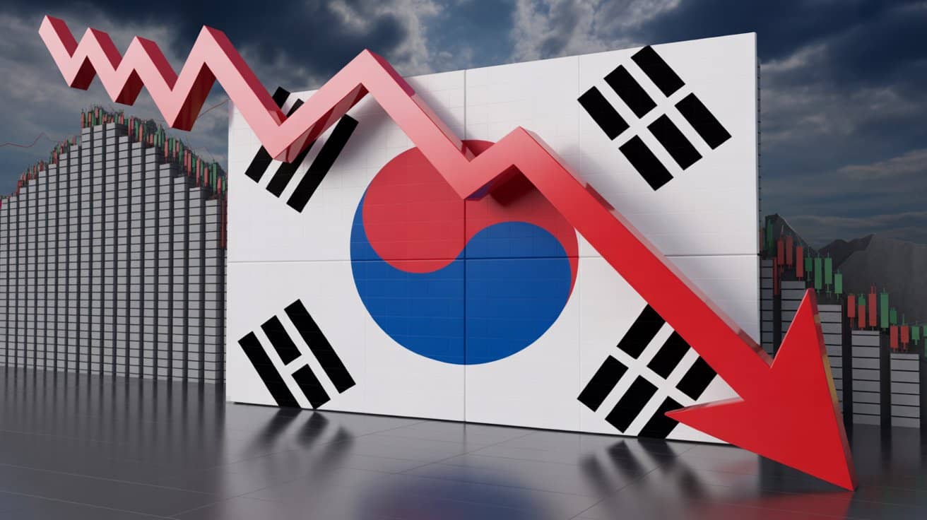 Южнокорейская вона падает